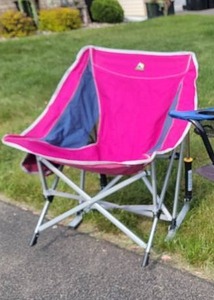 lot 117 image: Premium Folding Lawn Chair Pair