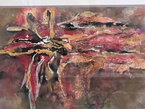 lot 54 image: Framed Mixed Media Artwork by Astrup