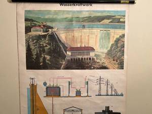 lot 16 image: Vintage Wasserkraftwerk Dam Artwork