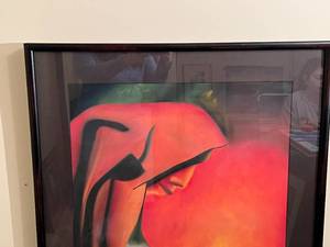lot 28 image: Original Artwork Girl and her Mother, Signed by Artist
