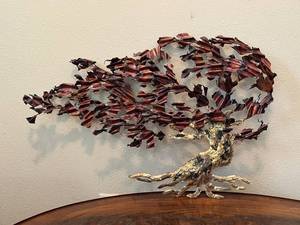 lot 69 image: Ornate Decorative Tree Wall Art
