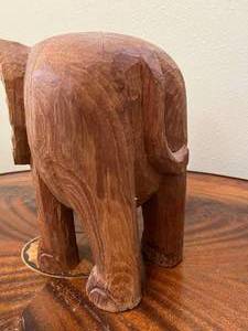 lot 77 image: Wood Carved Elephant