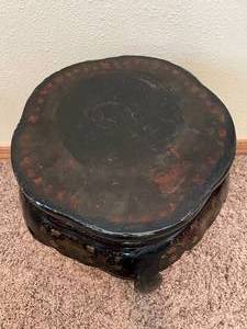 lot 84 image: East Asian Style Barrel Side Table