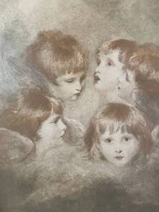 lot 91 image: Sir Joshua Reynold Study of 5 Children Print