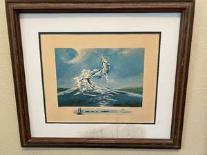 lot 97 image: Ben Kocian Fly Fishing Watercolor Framed Artwork