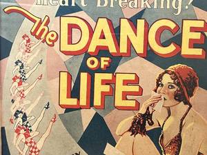 lot 108 image: Vintage The Dance of Life Framed Poster