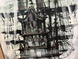 lot 107 image: Lee Reynolds Framed Boat Artwork