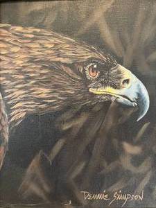lot 113 image: Dennie Simpson Signed Original Framed Oil Painting