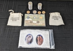 lot 36 image: Lot of 36 Collectible Coins, Including Keelboat Nickel Collection, Dollar Coins, SBA Dollar Coin, Philadelphia and Denver Mint Quarters