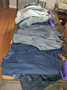 lot 111 image: Mens Suit Coats and Dress Clothing, Various Sizes, Some New with Tags