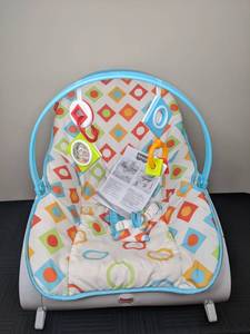 lot 109 image: Baby Rocker Calming Vibrating Chair Swing Bouncer Fisher Price Infant to Toddler