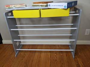 lot 114 image: Discovery DIY Light-Up String Art Kit, Decorative Kids Hook Rack, Bin Organizing Rack and More