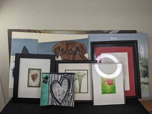 lot 144 image: A Variety of Wall Art includes Animals, Botanicals, Religious, Travel and More