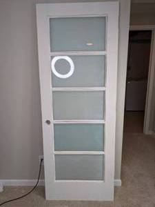 lot 129 image: Decorative White Door with Five Windows