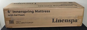 lot 72 image: NEW Linenspa Twin XL 6 Innerspring Mattress with Gel Foam