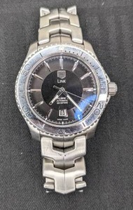 lot 1 image: Tag Heuer Link Stainless Steel Watch Calibre 5 Swiss Automatic WJ201A Timepiece