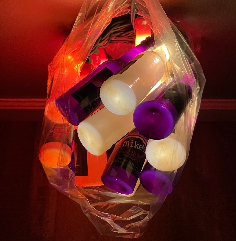 lot 99 image: New String of Mikes Hard Lemonade Hanging Lights Black Cherry Strawberry Orange W