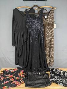 lot 109 image: Stunning Assortment of Plus Sized Womens Dresses NEW Torrid, Connected Apparel, NEW Maurices, Formal, Etc. E