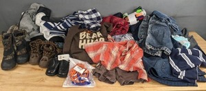 lot 77 image: Various Sized Little Boys Clothes & Shoes, Many New (Baby GAP, GapKids, Childrens Place, Osh Kosh BGosh, and More)  E