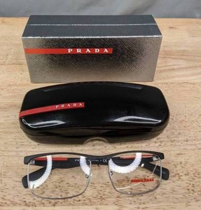lot 181A image: NEW Mens Prada Linea Rossa Eyeglass Frames L