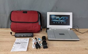lot 49 image: Audiovox Portable DVD Player, Storage Bag and Accessories E