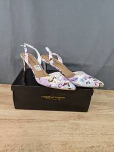 lot 133 image: New Christian Siriano Floral Print Womens Size 9.5 Heels   K