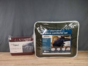 lot 141A image: NEW (2) JCP Home Collection Twin Sheet Sets K