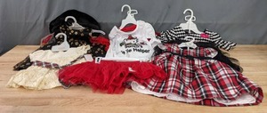 lot 150A image: NEW Assortment of Kids Girls Newborn, 12M, 2T and 4T Dresses K