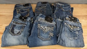 lot 27 image: Silver and Miss Me Denim Jeans and Shorts  A