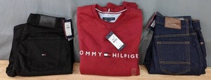 lot 125A image: New Mens Tommy Hilfiger Clothing Sweatshirt and (2) Pairs of Jeans  A