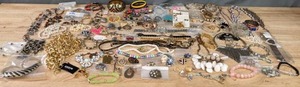 lot 37A image: Large Collection of Jewelry, Earrings, Bracelets, Necklaces, Watches, and More  A