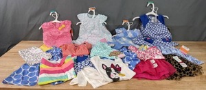 lot 147A image: Adorable Assortment of NEW Baby Girl Clothing K