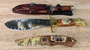 lot 136A image: (3) Collectible Knives from Wild Outdoors and Others  C