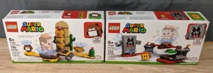 lot 46A image: New Lego Super Mario Whomps Lava Trouble and Desert Pokey Monty Mole Sets   M