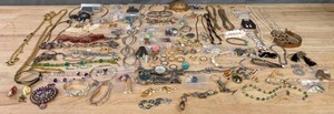 lot 47A image: Large Collection of Jewelry, Earrings, Bracelets, Necklaces, Watches, Rings, and More  A