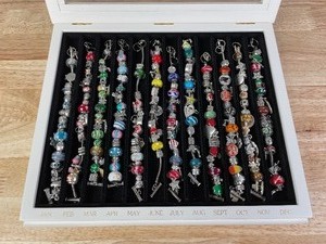 lot 8A image: Willabee & Ward 12 Month Charm Bracelet Set K