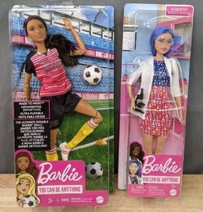 lot 117A image: New Scientist Barbie and Soccer Barbie  M