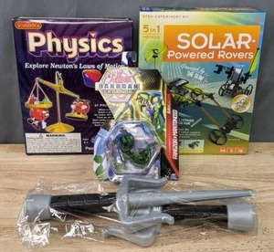 lot 97A image: New Bakugan Legends Figurine, Toy Swords, Physics Projects and Solar Powered Rovers  M