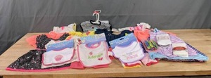 lot 154A image: Assorted Baby Girl Clothing and Bibs (3 Months-18 Months) K
