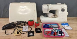 lot 201 image: My Excel 6023 Sewing Machine w Accessories and Case B