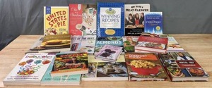 lot 195 image: Assortment of Cookbooks How to Cook Like a Southerner, How to Use a Meat Cleaver, Food & Wine Best of the Best, & More K