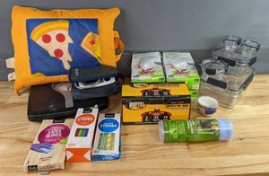 lot 203 image: Essential Everyday Latest Gloves & Straws, Ruffies Pro Contractor Bags, PVA Colling Towel, Life Source Digital Blood Pressure Monitor, Disposable Gloves, & More B