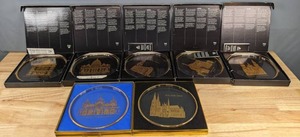 lot 185A image: Set of (7) 1972-1978 Orrefors Sweden Collection of Annual Plates D