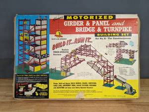 lot 65B image: Vintage Kenners Motorized Girder & Panel and Bridge & Turnpike Building Set D