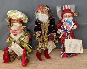lot 66B image: Collection of Mark Roberts Fairies Gingerbread Maker Elf, Glad Tidings Fairy, Vote Republican Fairy D
