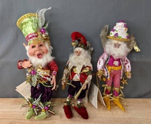 lot 56B image: Collection of Mark Roberts Fairies Festivities Elf, North Pole Worlds Fair Fairy, Birthday Party Fairy D