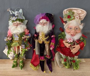 lot 59B image: Collection of Mark Roberts Fairies Herb Garden Fairy, Mothers Day Fairy, Candy Maker Elf D