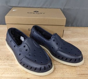 lot 98A image: New Mens Sperry Top Sider AO Float Cozy Navy Size 10  W