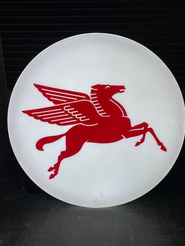 Winged Horse Gas Station Logo Flying Red Horse Sign | Flying Red Horse