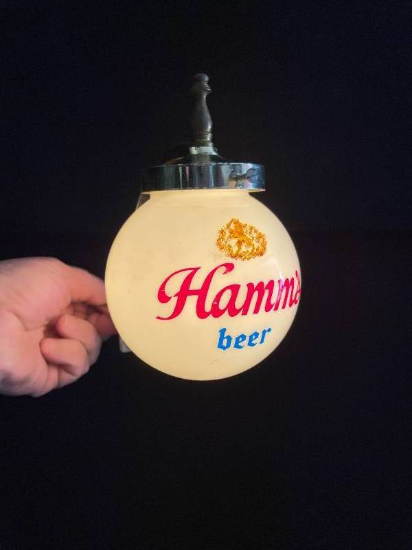 hamms beer globe light